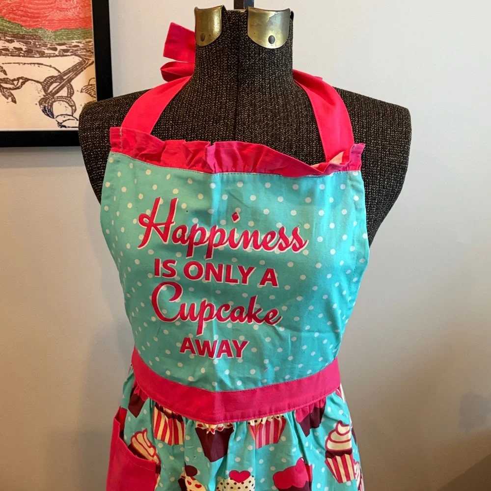 Pantry Turquoise Cupcake Apron – 